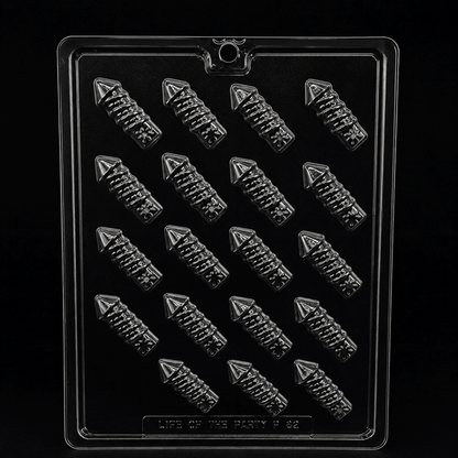 Fireworks Candy & Chocolate Topper Mold | Mini Rocket Candy Decorations Mold