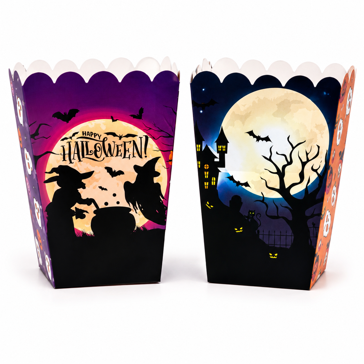 Halloween Spooky Night Popcorn Boxes 4 Count