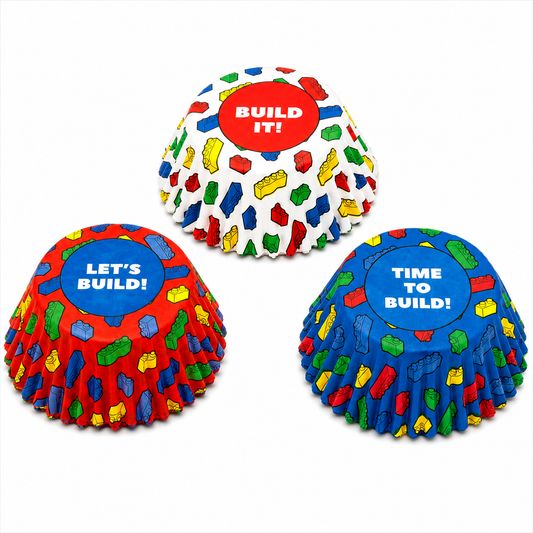 Lego Style Cupcake Liners Build It 75-Count
