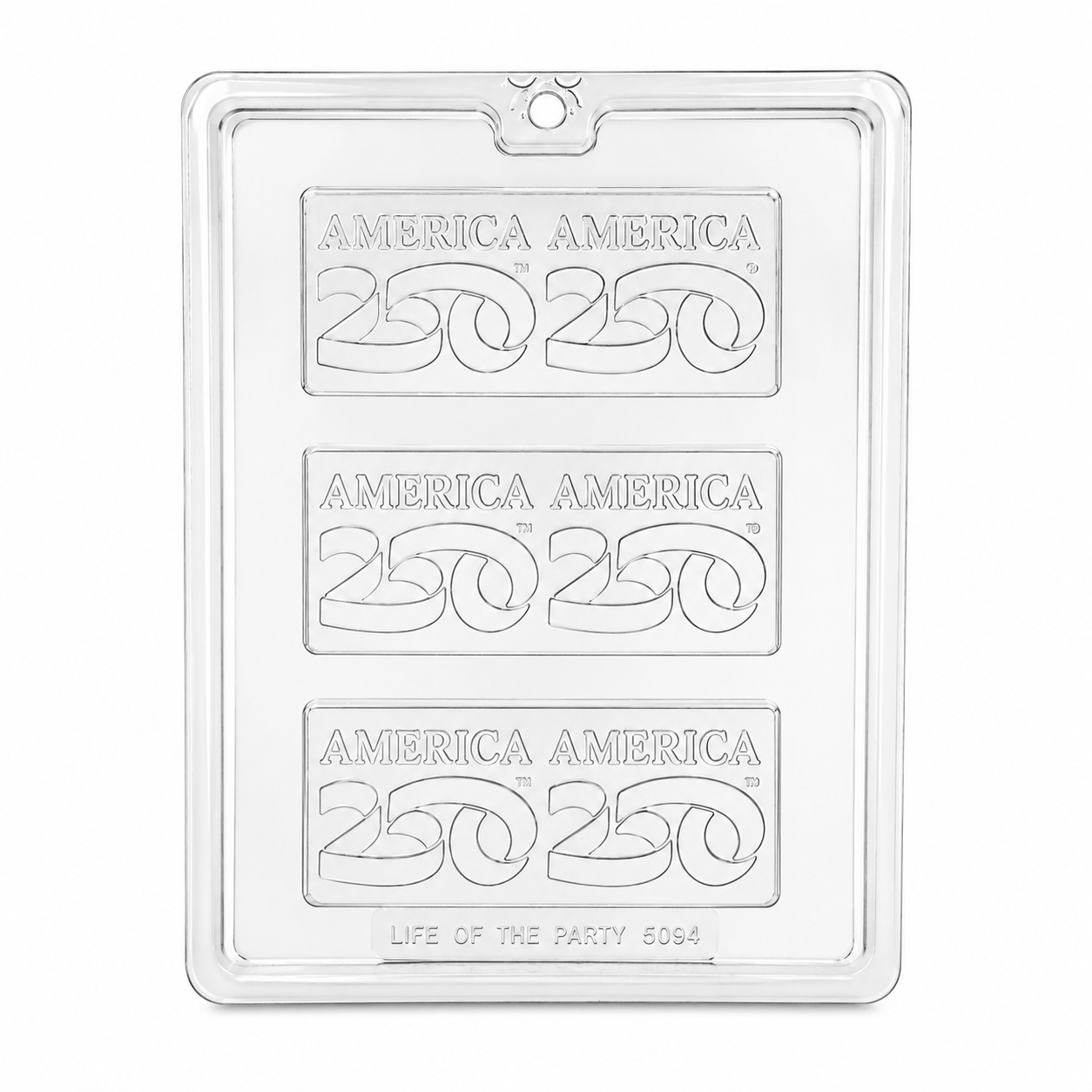 America 250th Chocolate Bar Mold