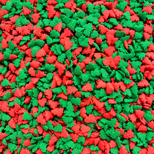 Red & Green Christmas Tree Confetti Sprinkles