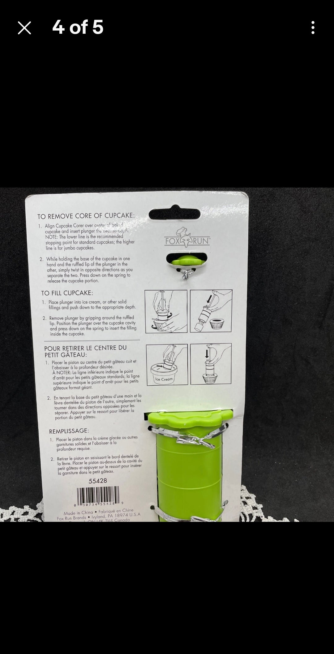 Fox Run Cupcake Corer | Easy Cupcake Filling Tool