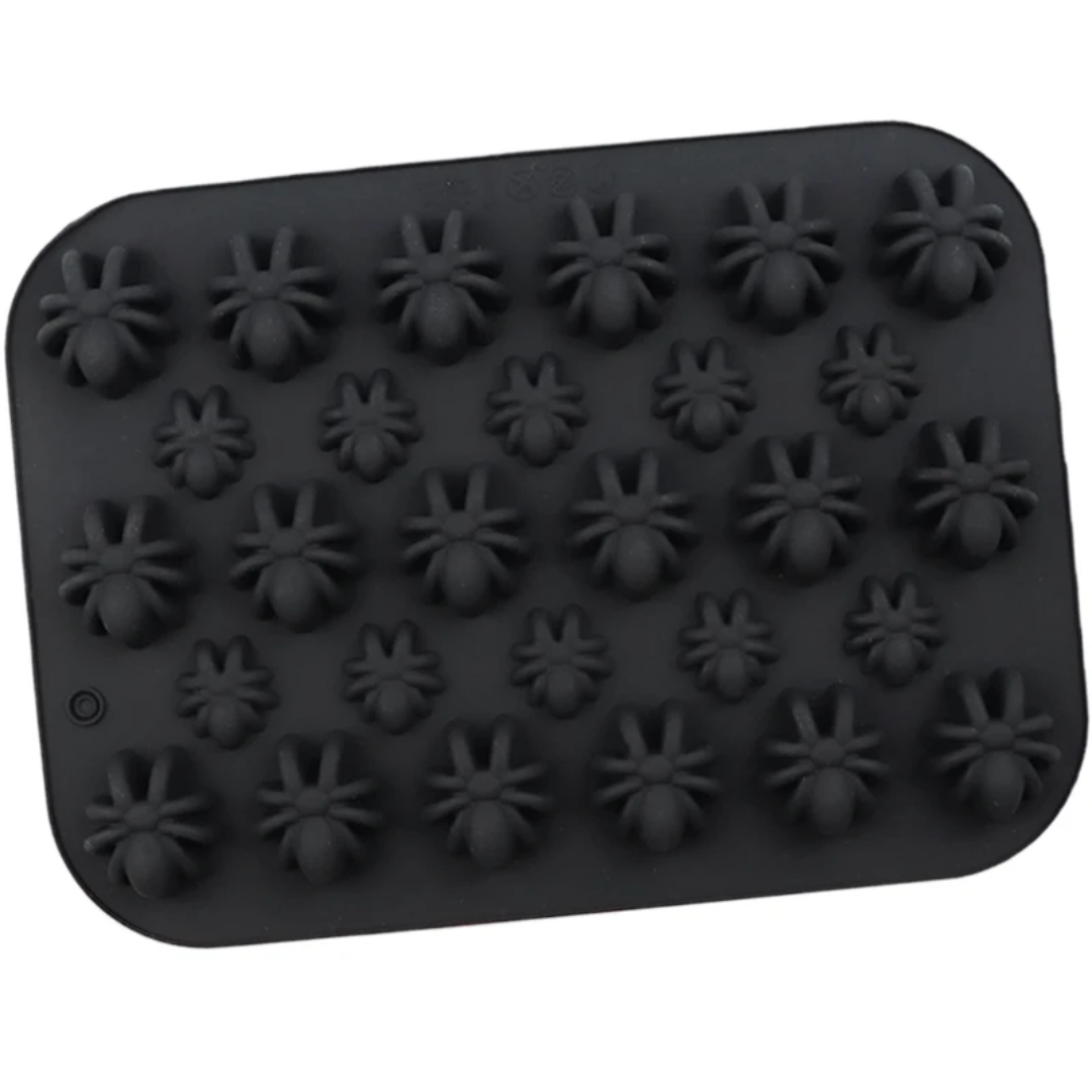 Large & Small Spider Silicone Chocolate & Gummy Mold | 28 Cavity