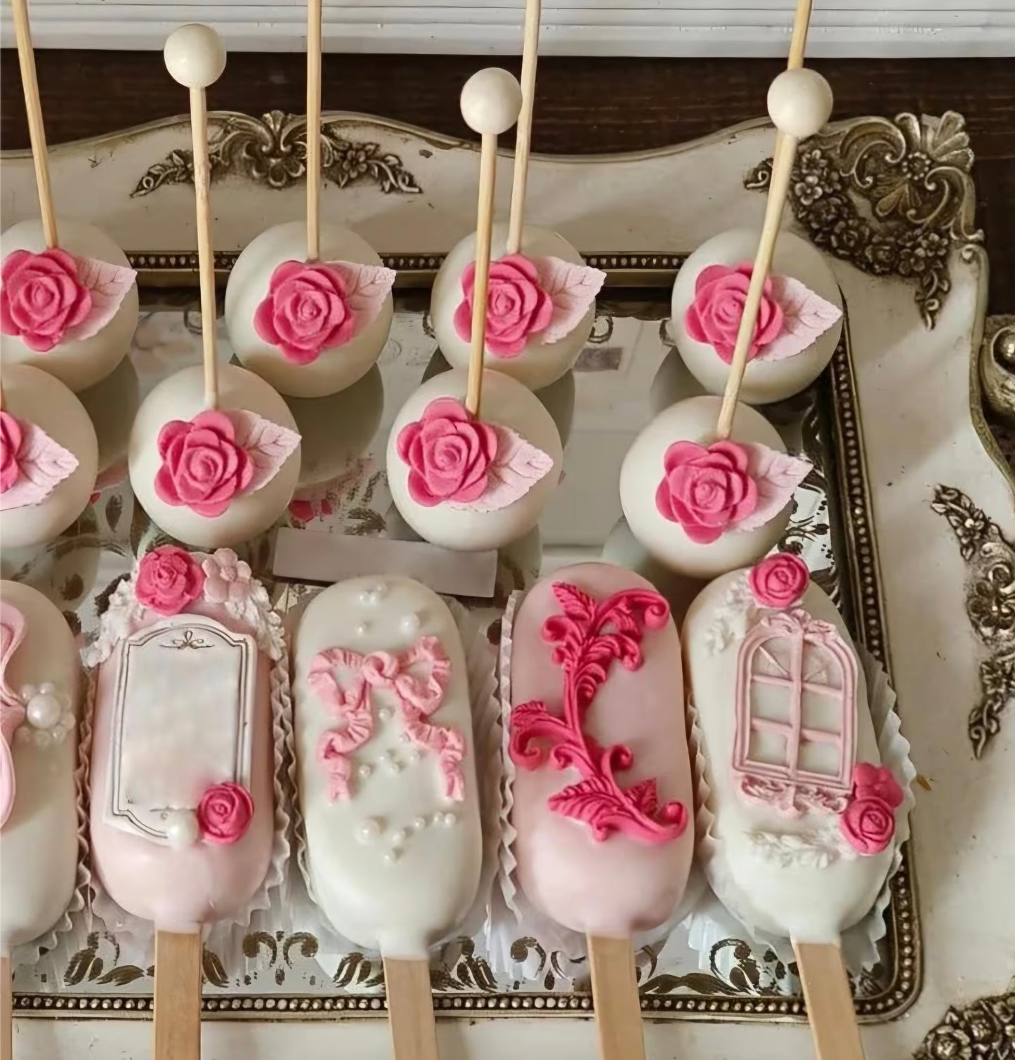 Rose Candy Mold – Floral Silicone Mold 9 Cavity