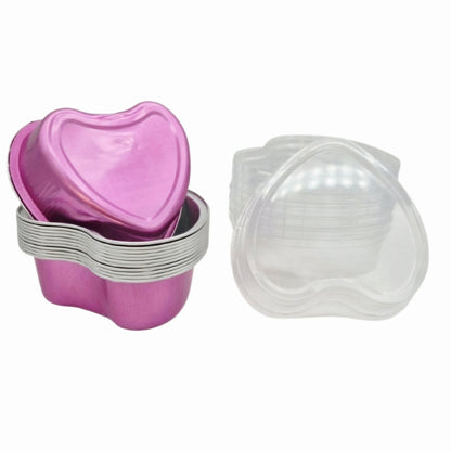 Heart-Shaped Foil Baking Cups, 12 Count | Pink