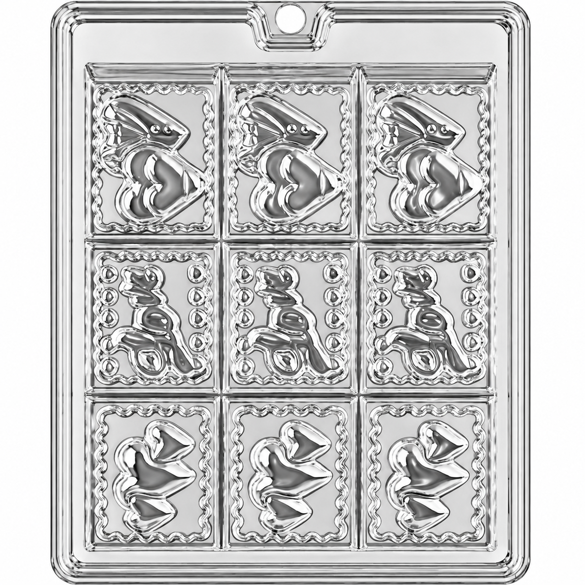 Valentine Chocolate Bar Mold – Food-Safe Plastic