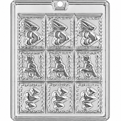 Valentine Chocolate Bar Mold – Food-Safe Plastic