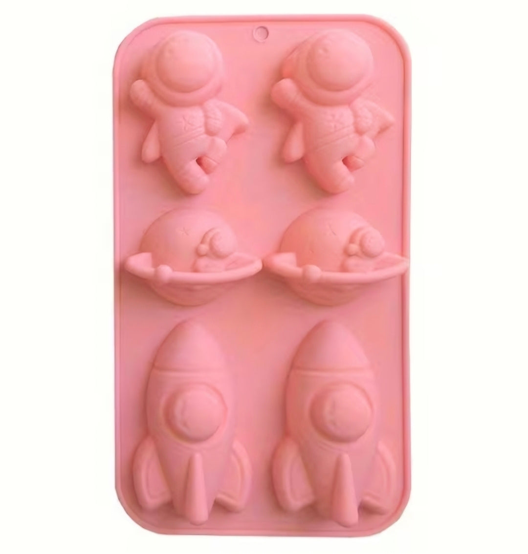 Space Theme Silicone Mold 6 Cavity
