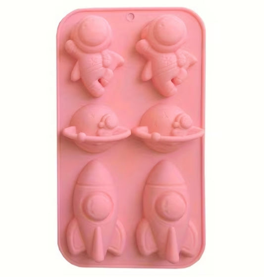 Space Theme Silicone Mold 6 Cavity