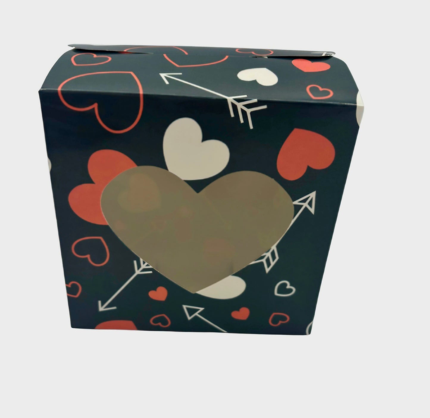 Valentine’s Day Heart Window Treat Boxes – Assorted Designs (6-Count)