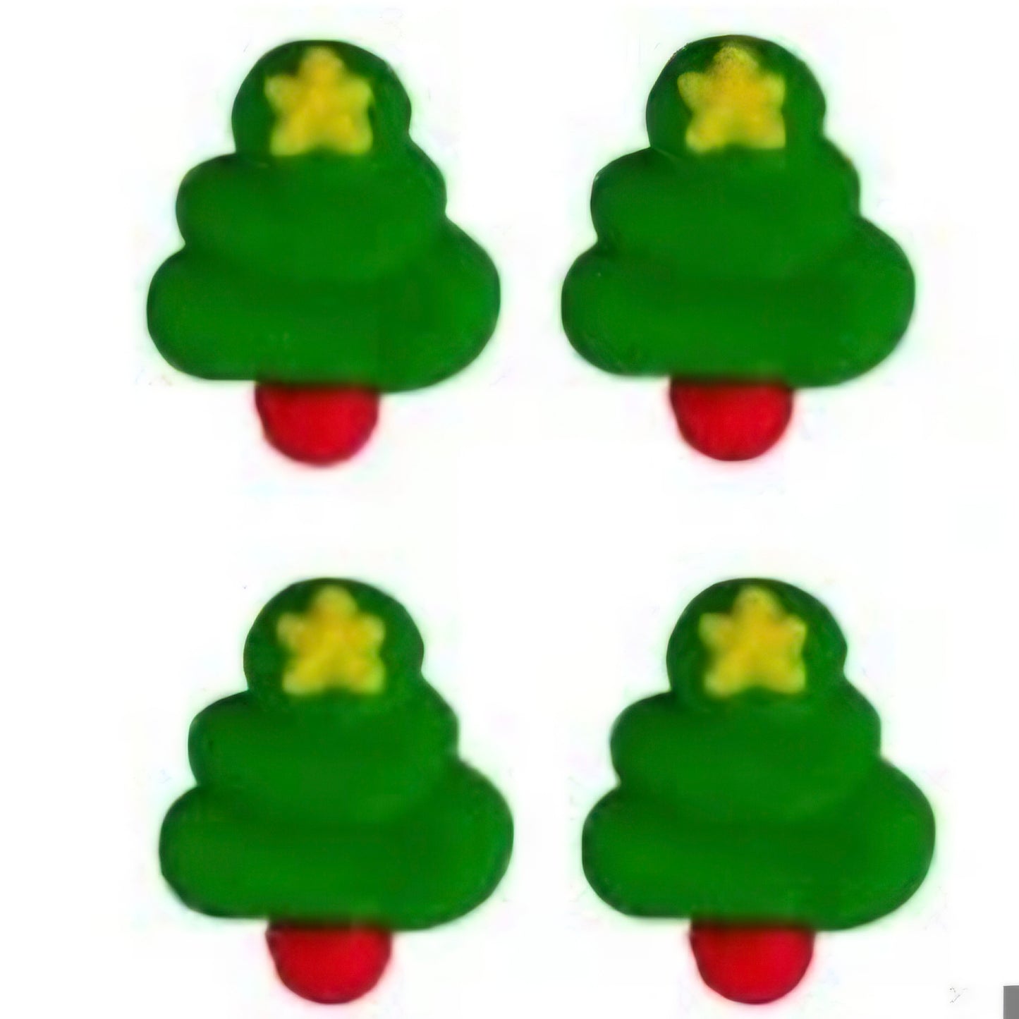 Edible Decorations Tiny Christmas Tree w/ Star  12 Count