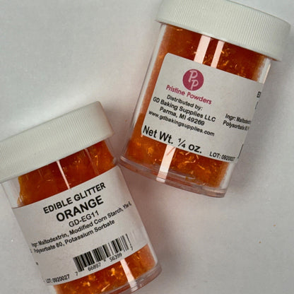 Edible Glitter Orange .25 Oz
