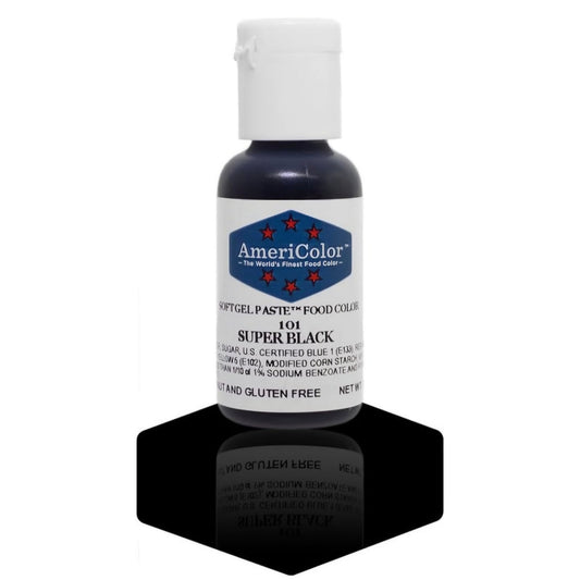 Americolor Soft Gel Paste Food Coloring .75 Super Black