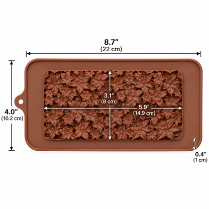 Cherry Blossom Cookie Bar Candy Bar Silicone Mold