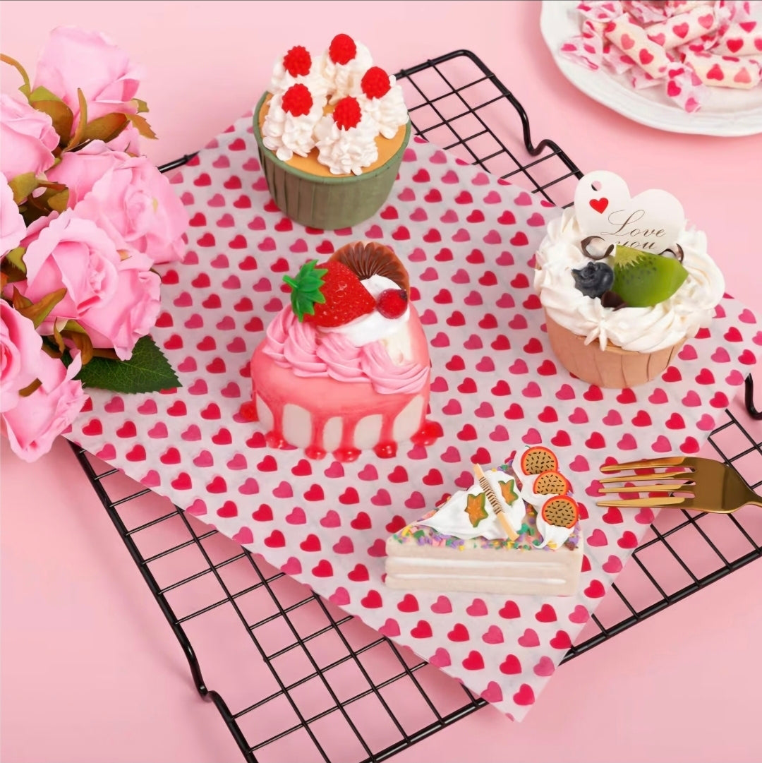 Valentine Hearts Parchment Paper 25 Count