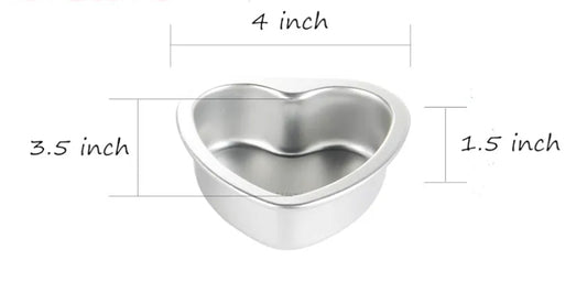 Heart Pan With Removeable Bottom 3.5 Inches