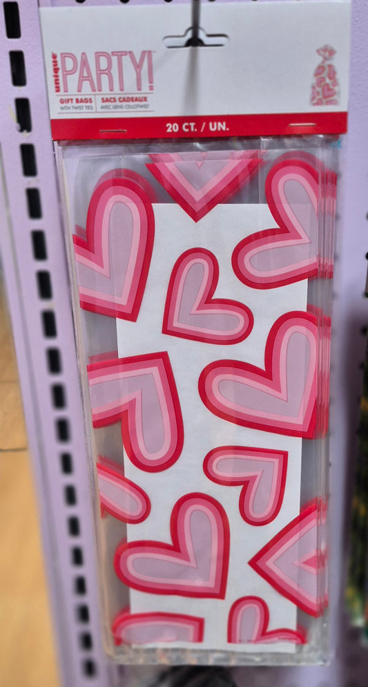 Retro Hearts Cello Bags