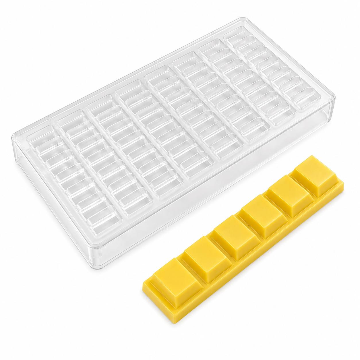 Break-Apart Chocolate Bar Candy Mold – 5 Cavity