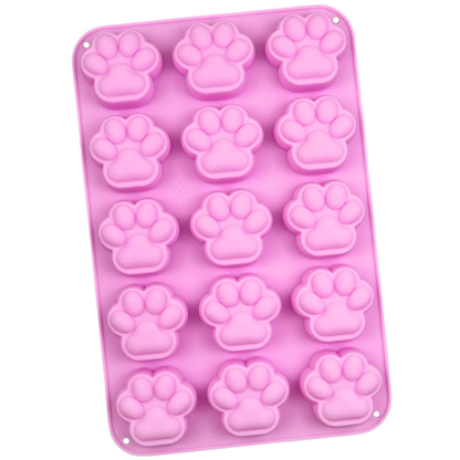 Paw Print Silicone Chocolate Mold 2" – 15 Cavity