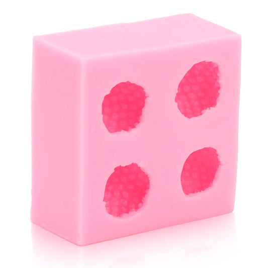 Strawberry Silicone Candy Mold | 4 Cavity Chocolate, Fondant & Gummy Mold