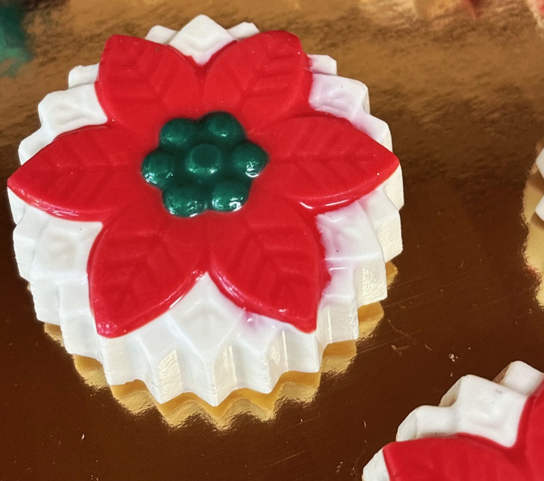 Life of the Party Poinsettia Cookie