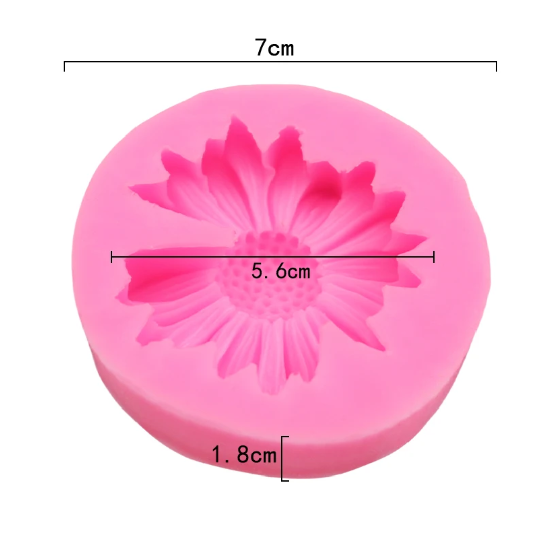 Gerbera Daisy Fondant & Gum Paste Silicone Mold – 2.2 Inch