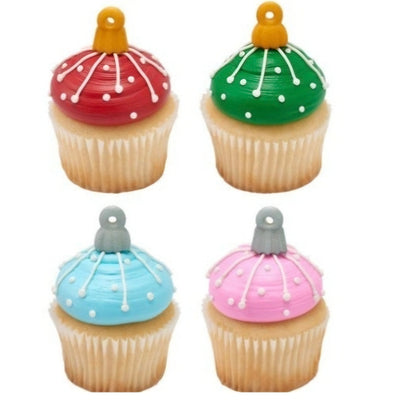 Edible Decorations Ornament Toppers Sugars 12pk
