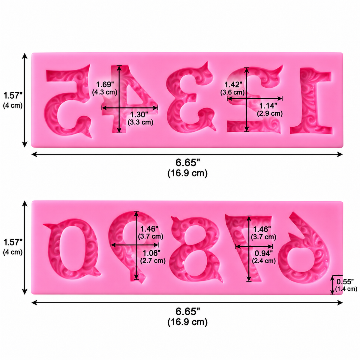 Number Lollipop Silicone Mold – 0–9