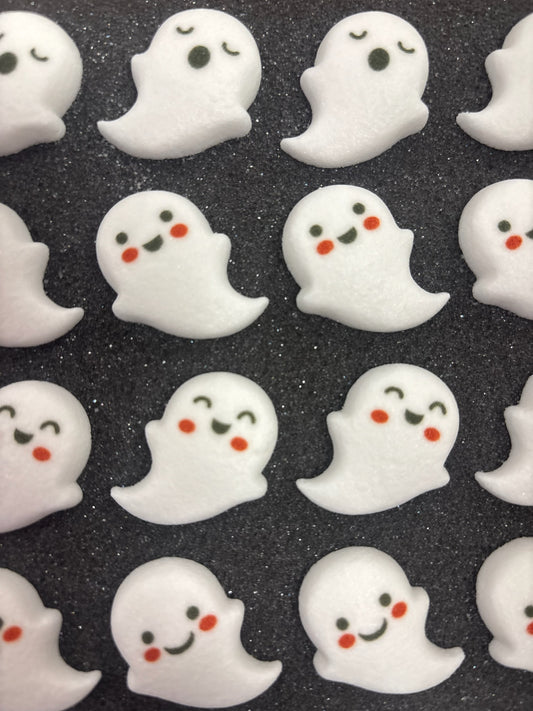 Cute Ghost Royal Icing Decorations - 6 Count