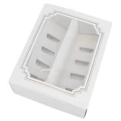 White Window Macaron Box – Holds 10