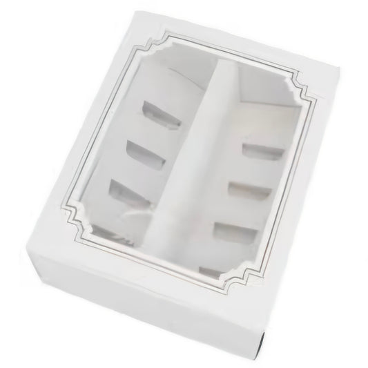 White Window Macaron Box – Holds 10