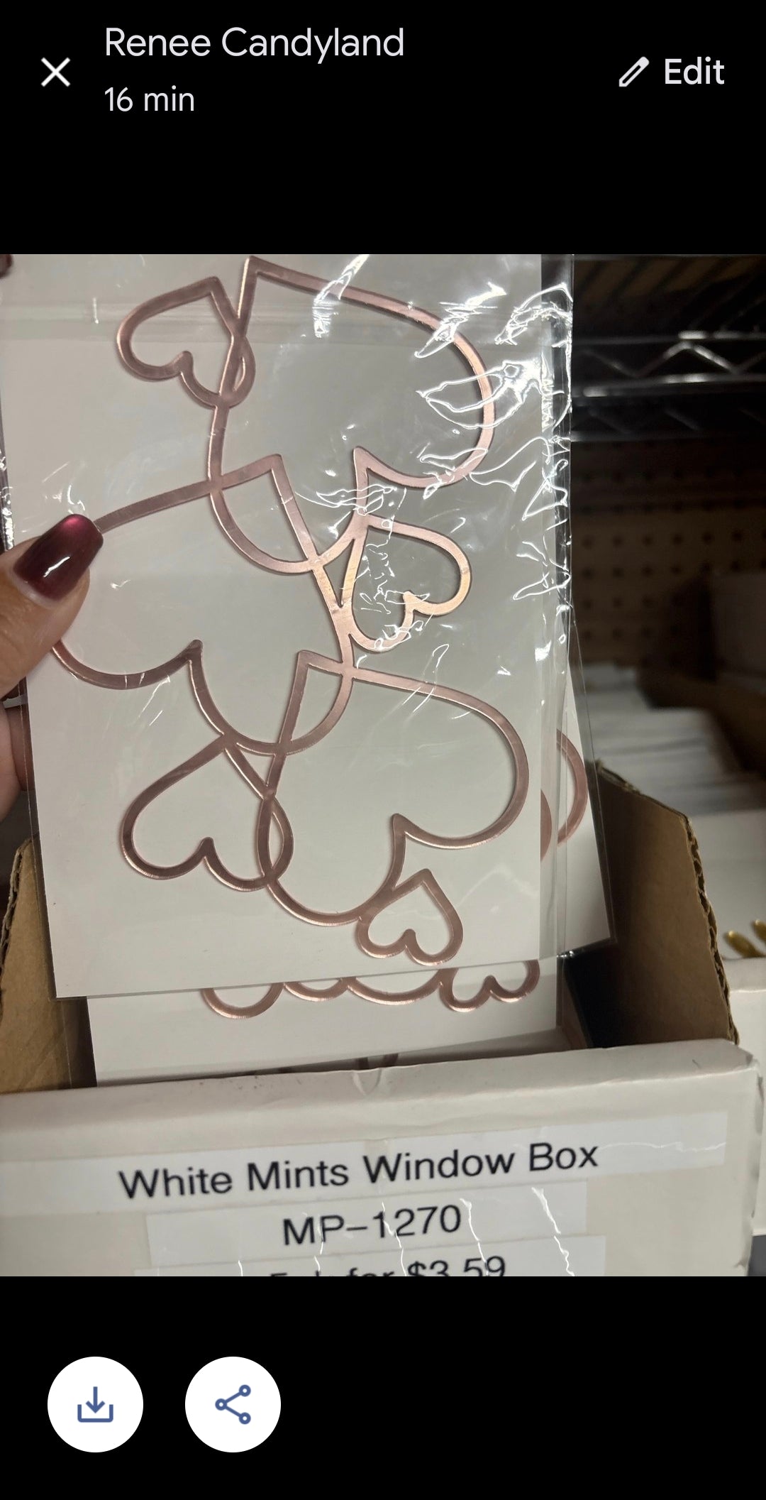 Hearts Cake Topper