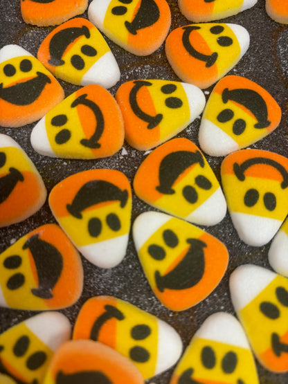 Candy Corn Royal Icing Decorations - 6 Count