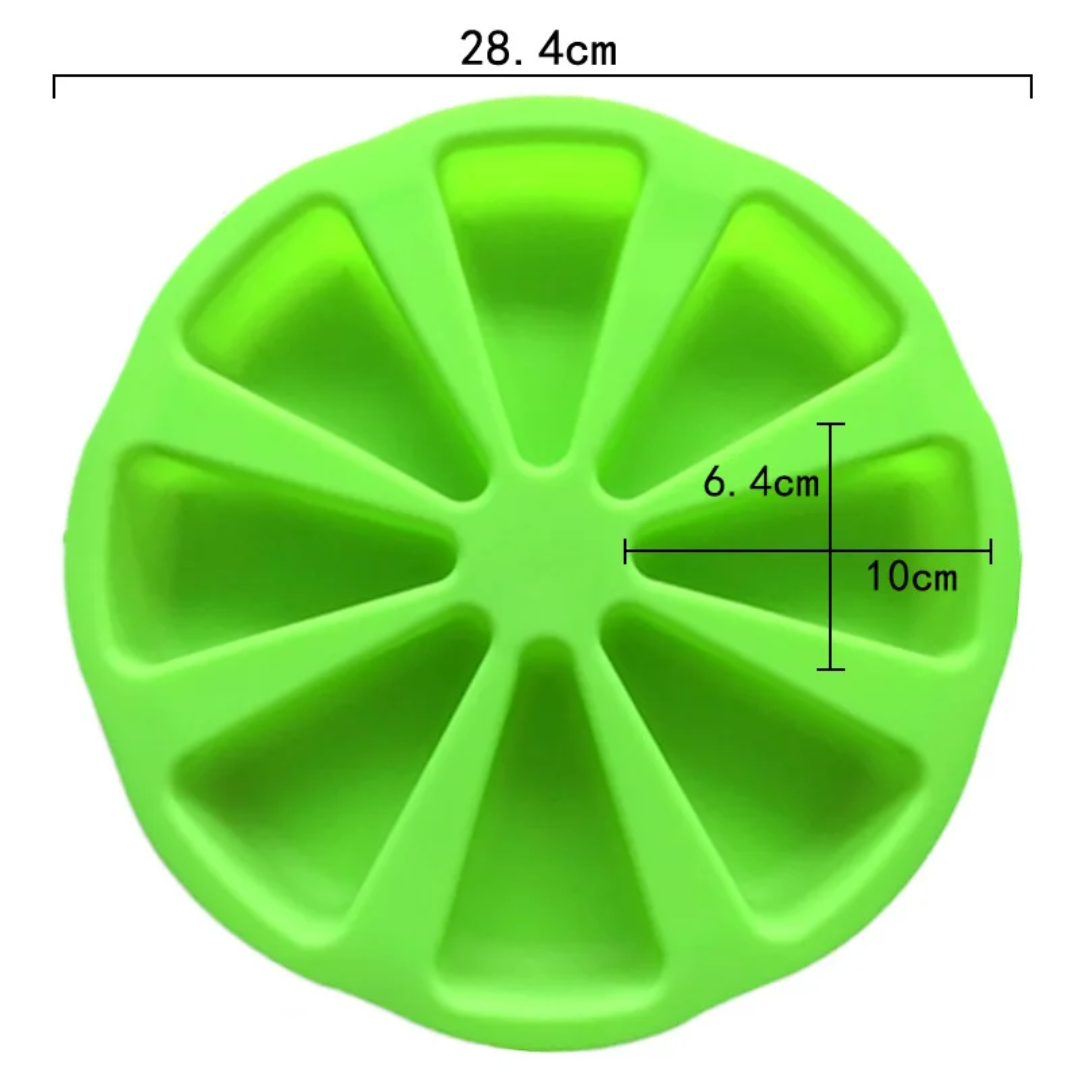 Cake Slice Silicone Baking Mold – 8 Cavity
