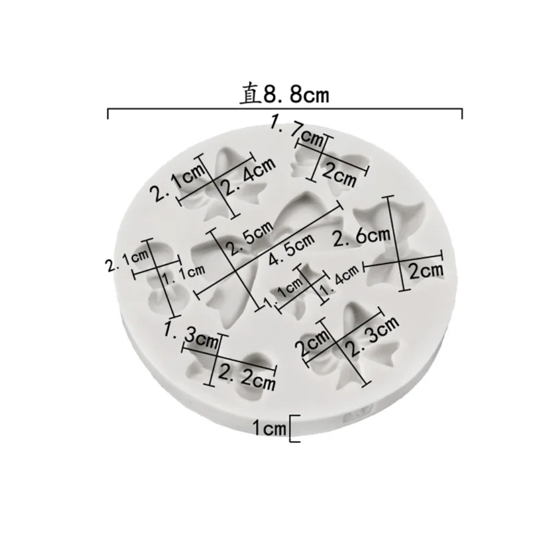 Assorted Bow Fondant & Gum Paste Silicone Mold – 8 Designs