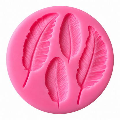 Feather Fondant & Gum Paste Silicone Mold – 4 Designs
