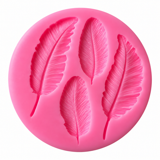 Feather Fondant & Gum Paste Silicone Mold – 4 Designs