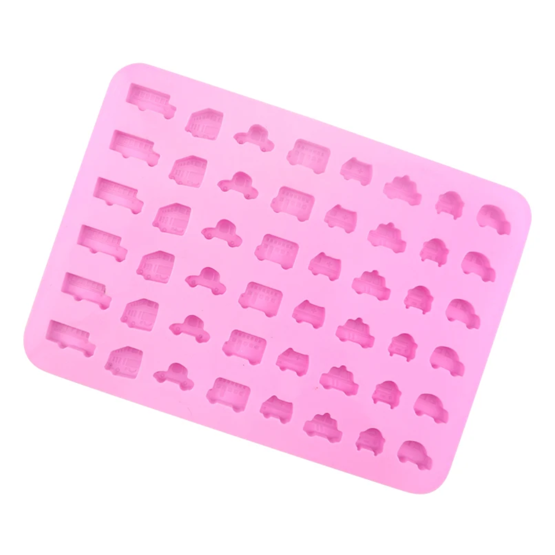 Mini Vehicles Silicone Gummy Mold – 60 Cavity