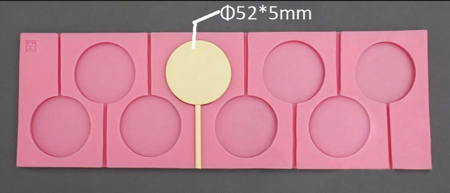 Classic Hard Candy Sucker Mold Silicone Lollipop Mold