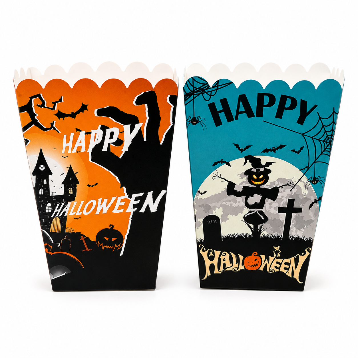 Halloween Spooky Night Popcorn Boxes 4 Count