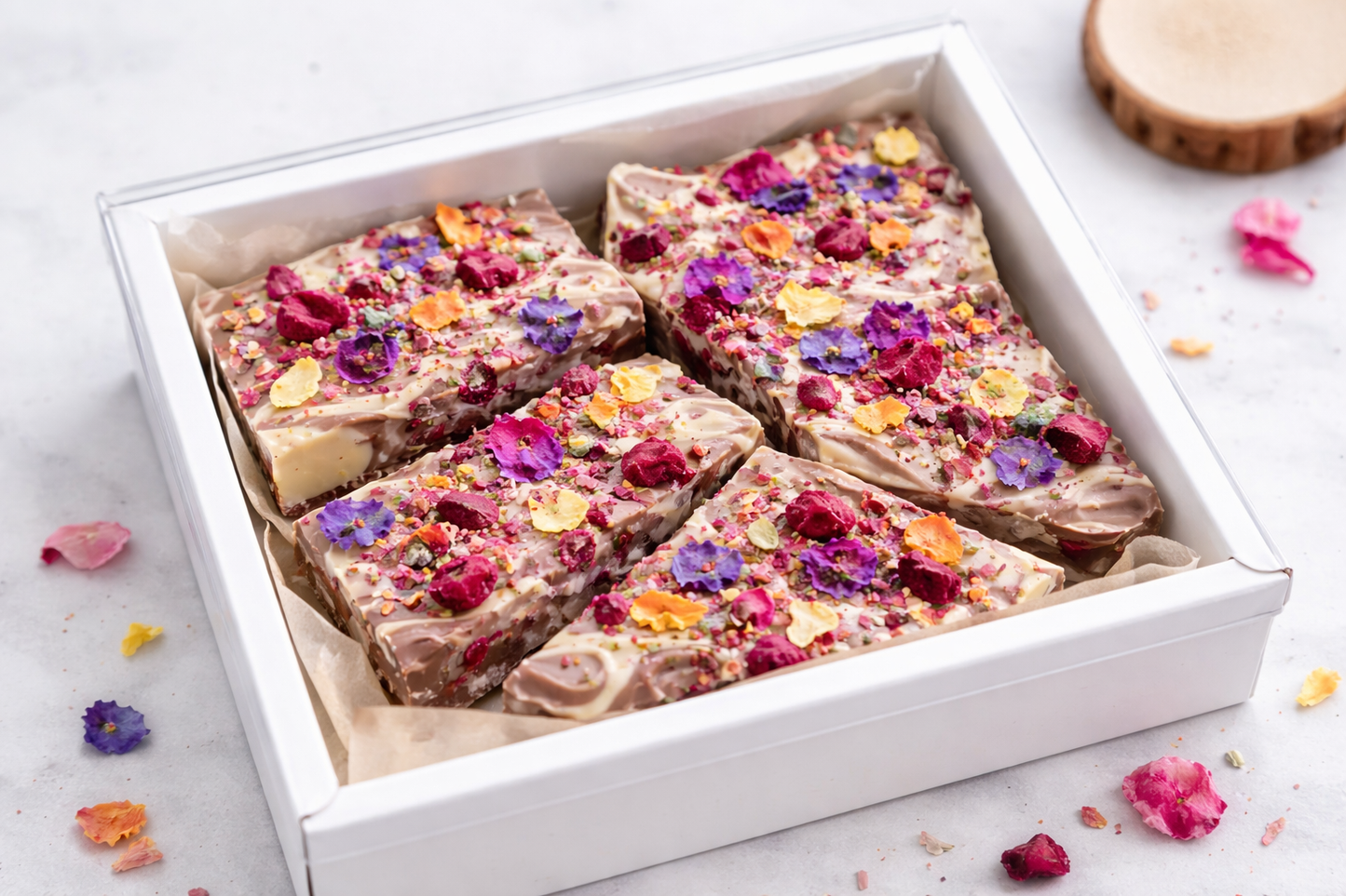 Floral Chocolate Bark Kit – DIY Ready in 10 Minutes
