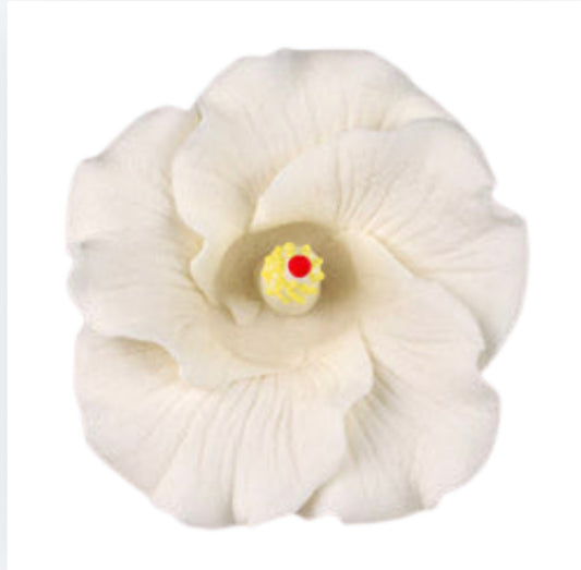 Hibiscus Gumpaste Flower Medium White