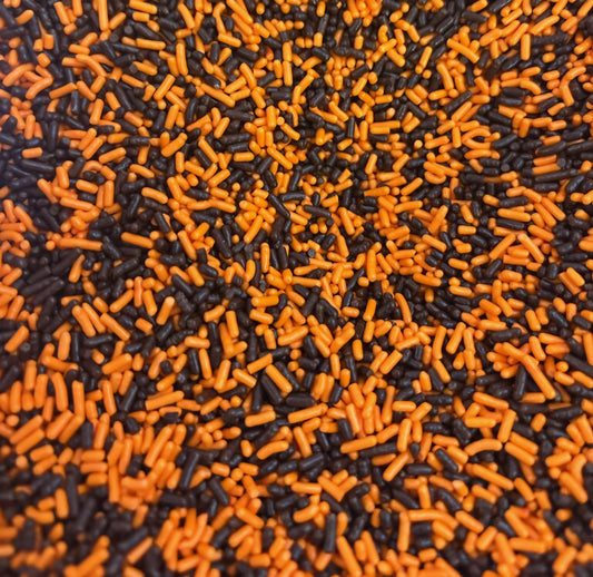 Halloween Orange & Black Jimmies Sprinkle Mix
