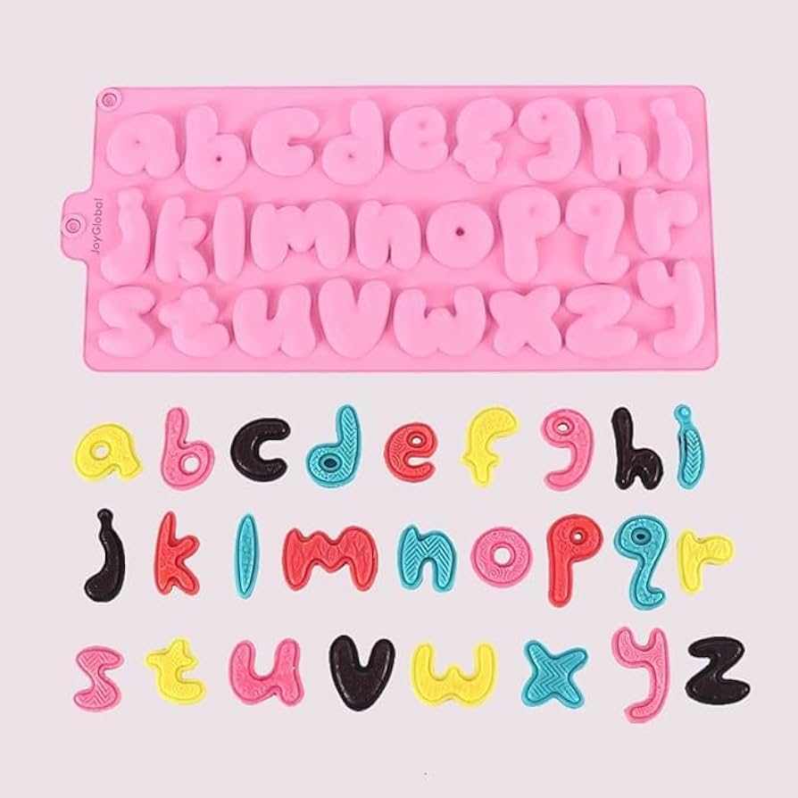 Lowercase Bubble Alphabet Silicone Mold