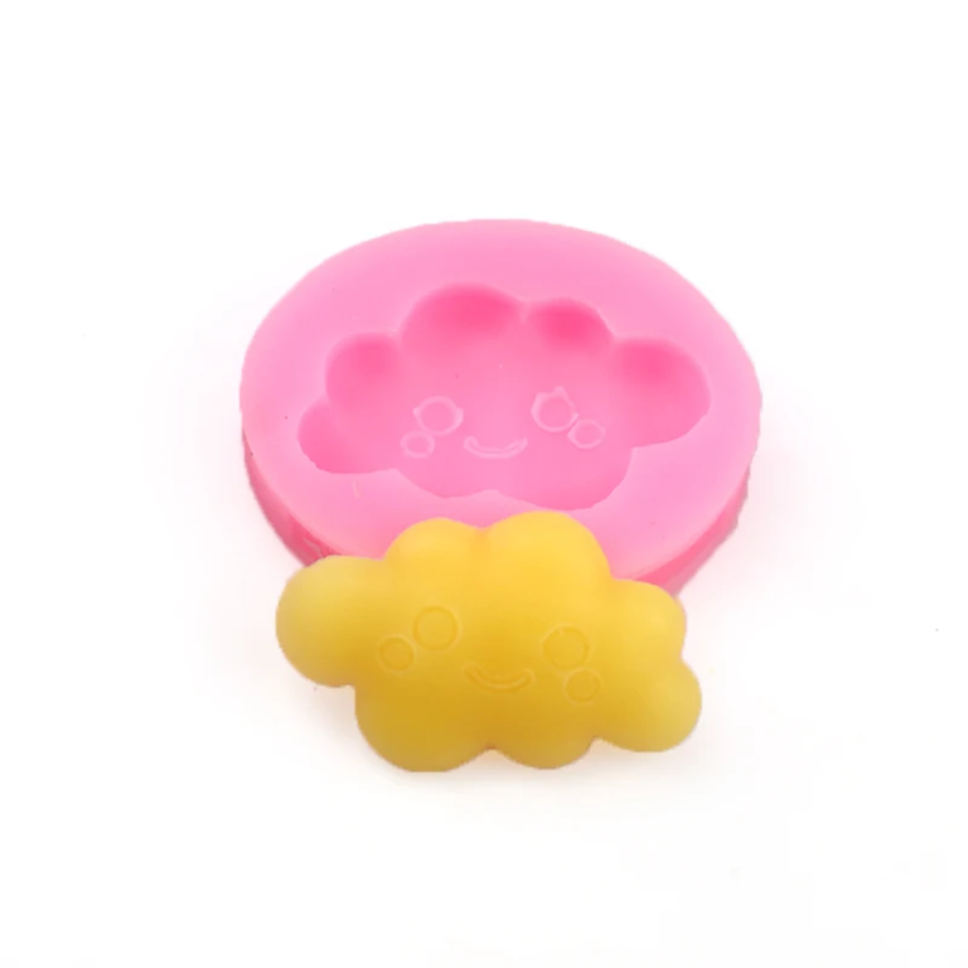 Kawaii Smiling Cloud Fondant & Gum Paste Silicone Mold