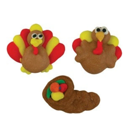 Edible Decorations Mini Thanksgiving Assortment 10 Count