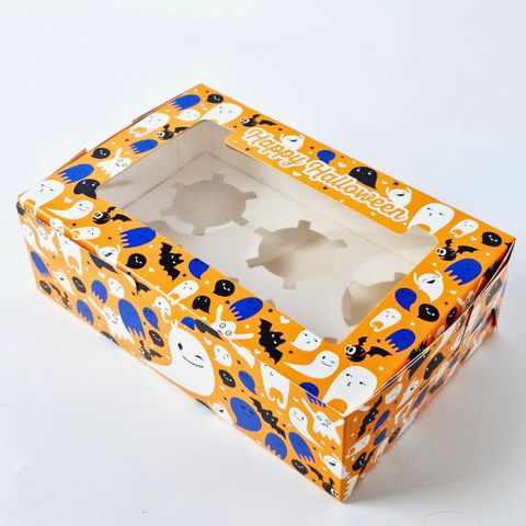 Halloween Cupcake Box  5 Pack 9x6.5x3