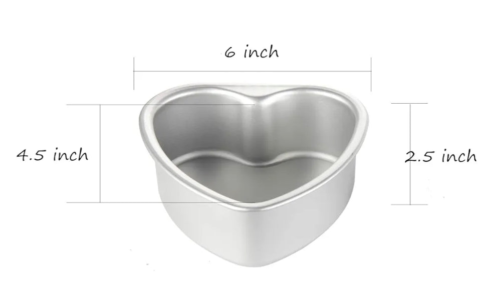 Heart Cake Pan With Removeable Bottom 5 Inch