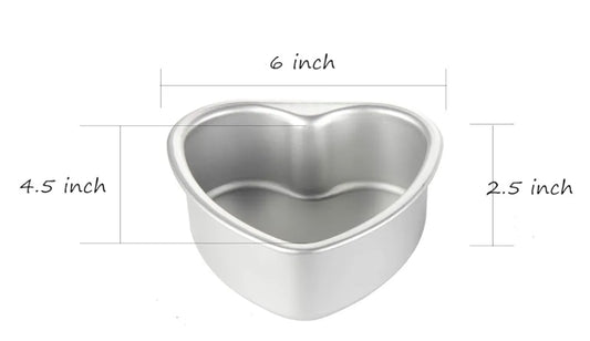 Heart Cake Pan With Removeable Bottom 5 Inch