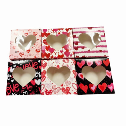 Valentines Treat Box 5 X 5  Assorted 4 Count